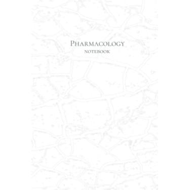 Imagem de Caderno de farmacologia: 15 x 23 cm | 50 páginas numeradas em branco | Caderno de modelo para futuros médicos, PAs, NPs e enfermeiros