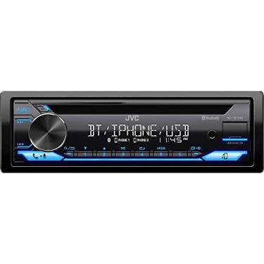 Imagem de JVC Receptor estéreo automotivo Bluetooth KD-TD72BT com porta USB – rádio AM/FM, leitor de CD e MP3, habilitado para Amazon Alexa – tela LCD de linha dupla de 13 dígitos – DIN único – equalizador de