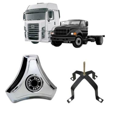 Imagem de Kit calota 3 ponta aro 20/22 ford cargo/14000 e vw c/suporte - BEPO