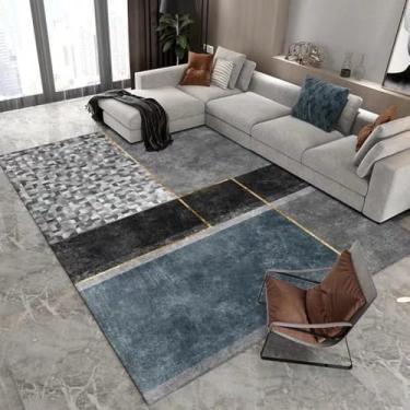 Imagem de Tapete para sala de estar, decoração de quartos, tapetes geométricos, tapete de cabeceira para quarto, sofá para casa, mesa de chá, tapete lateral, flanela 7.200 x 250 cm 78,7 x 98 pol.