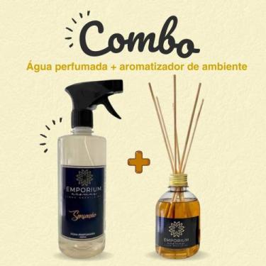 Imagem de Kit Água Perfumada Spray de Ambiente 500ml + Aromatizador Sensação de 