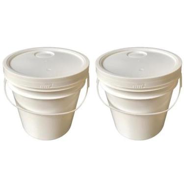 Imagem de Balde Plástico 5L Para Agua Sanitária - 2 Pçs - Nastripack