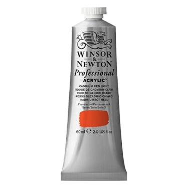 Imagem de Winsor & Newton Tinta acrílica profissional, tubo de 60 ml, luz vermelha cádmio