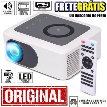Imagem de Projetor Digital de Led Espelhamento 1080p HD 4k Hdmi Usb AV Datashow 