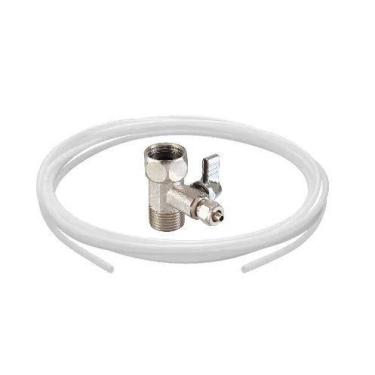Imagem de Kit Adaptador 1/2" p/ 1/4" com registro e Mangueira de 5 Mts - BBI/Ele