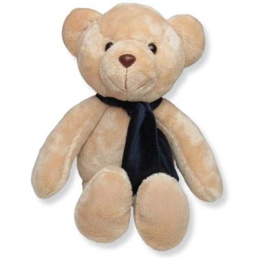 Imagem de Urso de Pelúcia Fofuxo Caramelo com Marinho - Gulu
