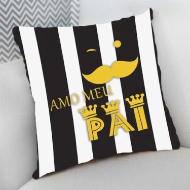 Imagem de Almofada Decorativa Cheia c/ Zíper Pais Loucos por Futebol - Deluzz, 2