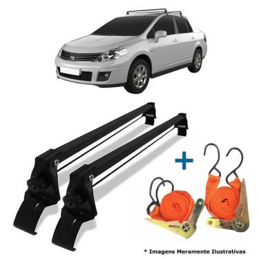 Imagem de Rack De Teto Bagageiro + 2 Cintas Tiida Hatch Ano 10/19