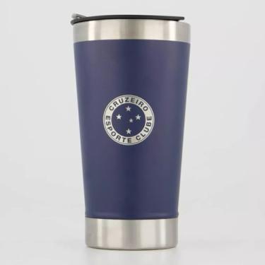 Imagem de Copo Térmico Cruzeiro Inox com Abridor - 473ml