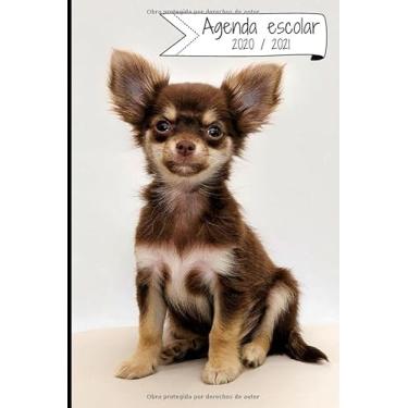 Imagem de AGENDA ESCOLAR 2020-2021: Agenda semana vista (Septiembre 2020 / Agosto 2021) | Planificador semanal (Español) | Calendario | Colegio, secundaria, estudiante | Tapa blanda Perrito