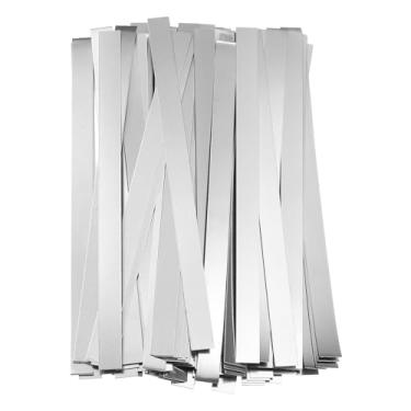 Imagem de HARFINGTON 50 tiras de níquel puro 0,15 x 6 x 100 mm 99,6% níquel sólido tiras de níquel puro para baterias de lítio, torneira de solda de níquel para bateria de célula, soldagem a ponto e solda