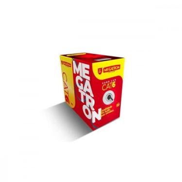 Imagem de Fio Cabo Rede Megatron Cat6 4Pares 300M Cinza 2422, Azul