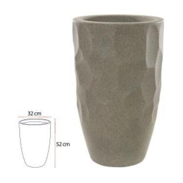 Imagem de Vaso Luna Conico Granito 52cm - FLORESCER DECOR