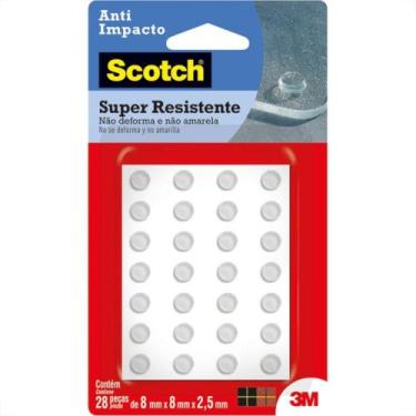 Imagem de Anti Impacto Adesivo 3M Scotch Gota 8Mm X 8Mm X 2,5M Com 28 Pecas