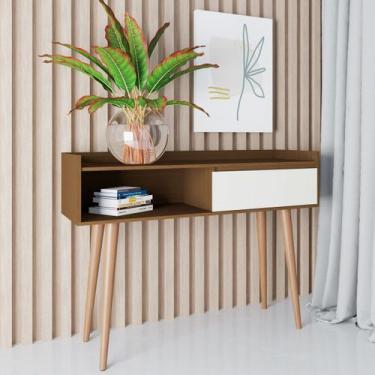 Imagem de Aparador Retrô Delta Com Gaveta e Nicho Malbeck/Off White M&A - Móveis