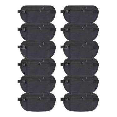 Imagem de Kit12 Pochete Slim Invisível Anti Furto Porta Dólar Carnaval - Alwy, P