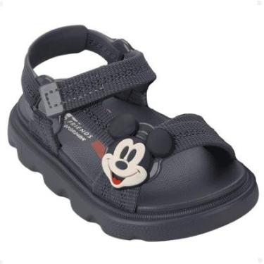 Imagem de Papete Sandália Infantil Grendene Kids Disney Easy Mickey Tiras Autocolantes-Masculino