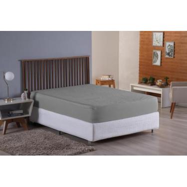 Imagem de Protetor de colchão IMPERMEÁVEL QUEEN 170 fios - SAFIRA ENXOVAIS, Cinz