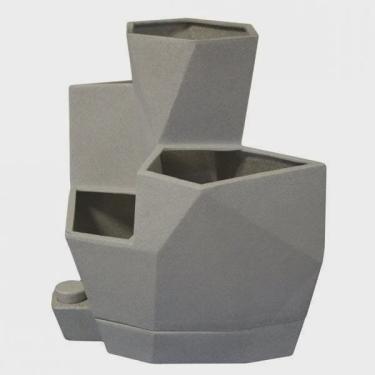 Imagem de Vaso Auto Irrigável Jardim de Temperos Vida Jardim Temperos da Vida Japi Cimento