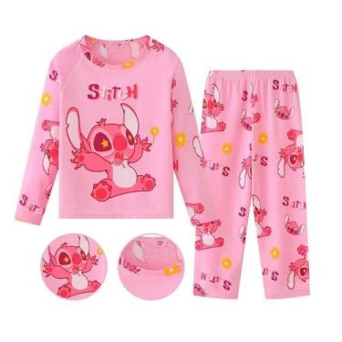 Imagem de Conjunto de Pijamas Disney Stitch Infantil - Roupa de Dormir Fofa para