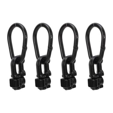 Imagem de L Acalmatem o Encaixe de Amarração Dupla, Controle de Carga de Aço Carbono, Anel de Tração Em Forma de Pêra de 40 Mm de Diâmetro Interno, Adequado para Trailers de Camas de (Preto)