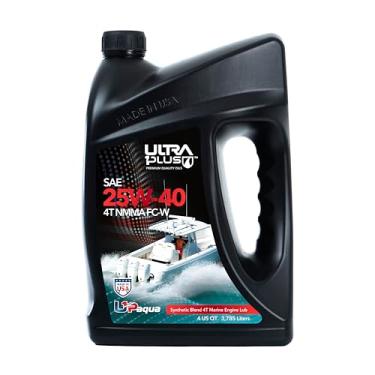 Imagem de Ultralub Premium Mistura sintética de 4 tempos 25W-40 NMMA FC-W Marine Outboard, Sterndrive e óleo de motor interno, NMMA FC-WUltralub 1 Gallon (4 Quarts) USB25404TFCWG