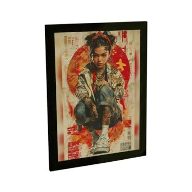 Imagem de Quadro Decorativo Batalha Anime Games Ilustração Exercito Samurai Decoração Poster Quarto Sala