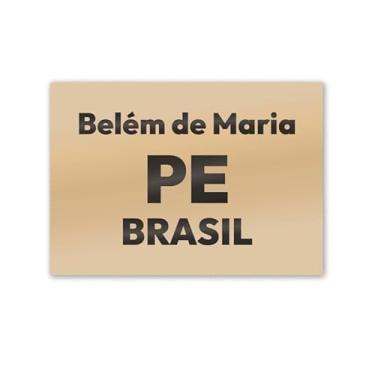 Imagem de Imã de Geladeira Belém de Maria Pernambuco MDF 8cm x 5cm