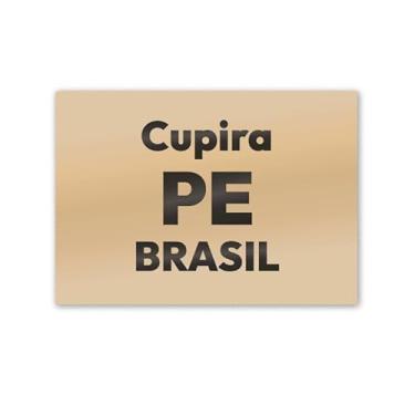 Imagem de Imã de Geladeira Cupira Pernambuco MDF 8x5 para Viagem