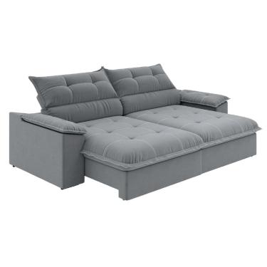 Imagem de Sofá Retrátil e Reclinável Bipartido 2,50m 4 Lugares Veneto Slim Luizzi