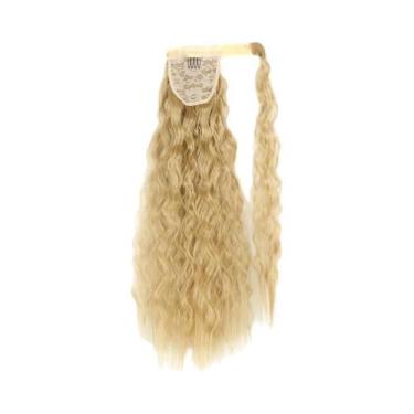 Imagem de Extensões De Cabelo Sintético Longo Ondulado Em Tom Marrom Loiro Com R