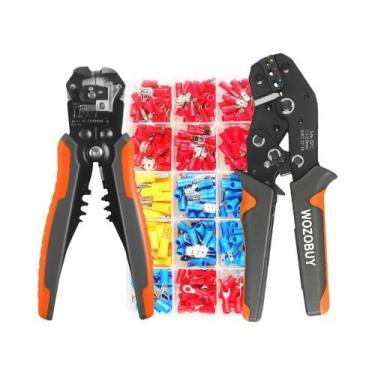Imagem de Kit De Ferramentas De Crimpagem Para Descascador De Fio Isolado AWG22-
