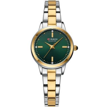 Imagem de Relógio de pulso feminino com mostrador fino design strass moda casual