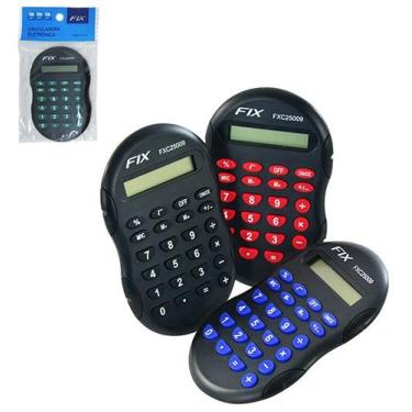 Imagem de Calculadora eletronica 8 digitos de bolso colors a bateria 11x7x1cm - 