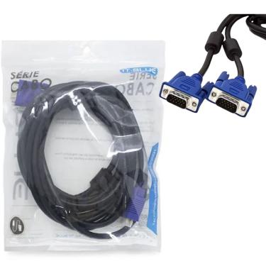 Imagem de Cabo VGA 5M Monitor Lcd Pc Tv Projetor Blindado LE-13C