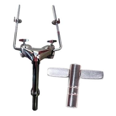 Imagem de JunZheHub Suporte para Timbalão Duplo, Suporte para Tambor, Suporte Leve, Braçadeira para Braço de Timbalão Duplo, Acessórios de Bateria para Shows, Estúdio, Pr