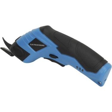 Imagem de Tesoura Eletrica Sem Fio Portatil Corta Tecido Pano Papel Papelao Cost