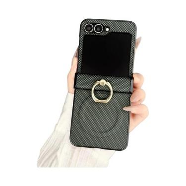 Imagem de Capa Magnética De Luxo Para Celular Samsung Z Flip 7 6 5 4 3 Com Carre
