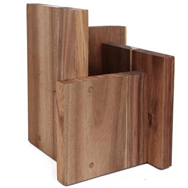Imagem de Uniharpa Suporte Magnético Para Facas Uniahrpa, Universal Cozinha, Feito De Bloco Madeira Acácia