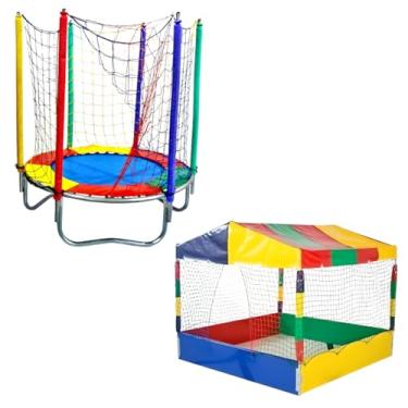 Imagem de Cama Elástica Pula Pula Trampolim 1,40m + Piscina de Bolinha 1,50m