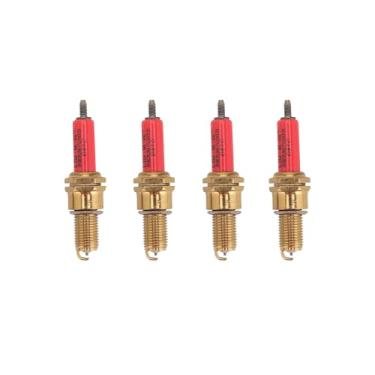 Imagem de GOOFIT Vela de ignição D8TC vermelha para scooters de ciclomotor Buggy Go Karts 150cc 200cc 250cc Dirt Pit Bike ATV Quad pacote com 4