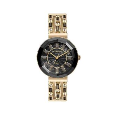 Imagem de Relógio Technos Crystal Dourado Preto Feminino 2033Cx/1P