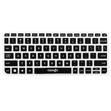 Imagem de Capa de teclado CM ultra fina de silicone macio compatível com o teclado sem fio Logitech K400 Plus (não para a versão antiga K400 e K400r), Preto
