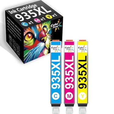 Imagem de Color Print Cartucho de tinta compatível 935 combo de substituição para HP 934XL 935XL tinta colorida para Office-Jet 6220 6800 6810 6812 6815 6820 6822 6825 Pro 6230 6830 6835 6836 Impressoras