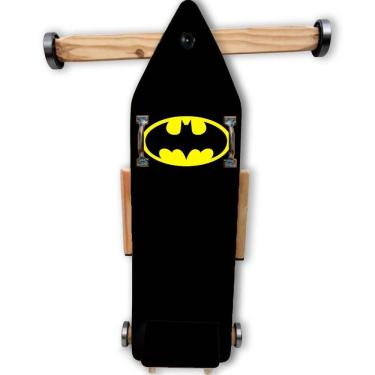 Imagem de Carrinho De Rolimã 4 Rodas Batman Preto