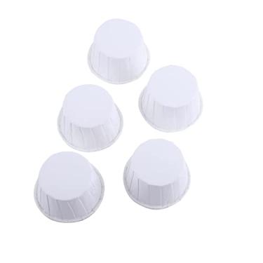 Imagem de Xixian Ferramentas de Embalagem de Bolo, Copos de à Prova de Gordura, 100 Peças de Copos de Pasta para Festa de Casamento de Natal, Perfeito para Forno, Micro-ondas, Cozimento a (Fundo branco puro)