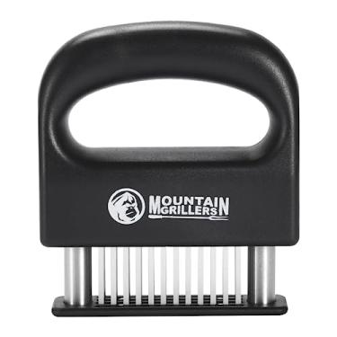 Imagem de Mountain Grillers Ferramenta profissional de amaciador de carne de 48 lâminas – aço inoxidável premium, cabo ergonômico antiderrapante, seguro para lava-louças, melhor sabor para bifes, frango, porco