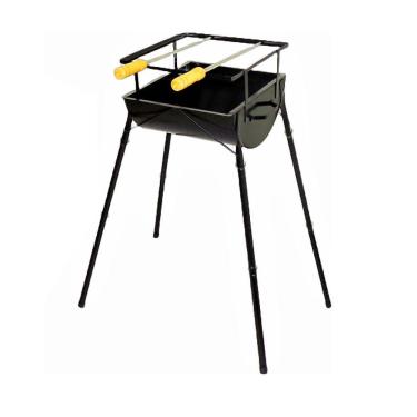 Imagem de Churrasqueira Com Pé Aço 2 Espeto Ab 75x30x28cm