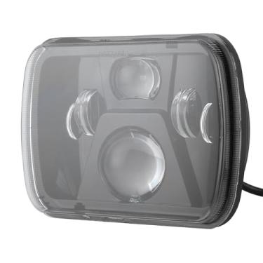 Imagem de Kavolet Farol de LED, Alto Brilho 7x6 Farol Quadrado Ajuste para Yj, Cherokee XJ, Comanche, 240SX, S10, Etc, 12-24V, de Resfriamento Atualizado, Estilo de Moda, Instalação Fácil