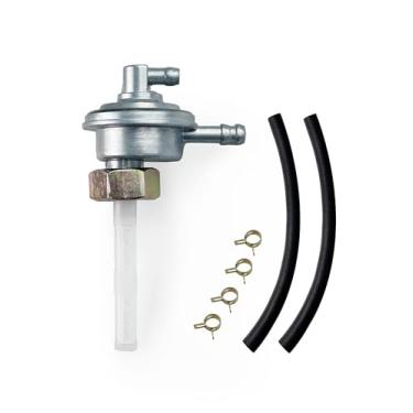 Imagem de YAMAKATO Bomba de interruptor de combustível a gás GY6 Petcock para 50cc 90cc 110cc 125cc 150cc scooter chinês ciclomotor Go Kart ATV 139QMB 157QMJ válvula de óleo M16*1,5 com linha de combustível